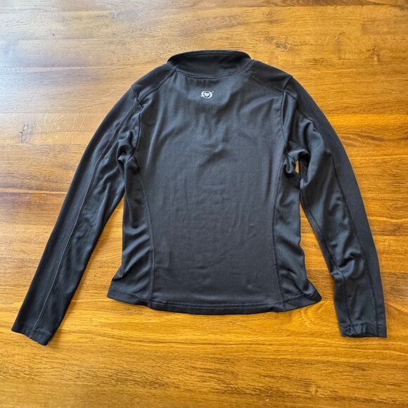 OBERMEYER Gigi Thermal Top Girls S 6-7 Small Black 1/4 Zip Base Layer Top - Picture 2 of 7